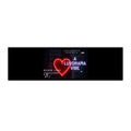 Neon Heart Luvdrama Vibe Bumper Sticker | Vinyl Car Decal
